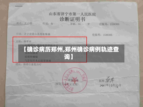 【确诊病历郑州,郑州确诊病例轨迹查询】-第3张图片