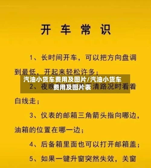 汽油小货车费用及图片/汽油小货车费用及图片表-第2张图片
