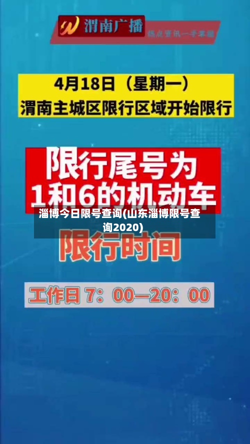 淄博今日限号查询(山东淄博限号查询2020)-第2张图片