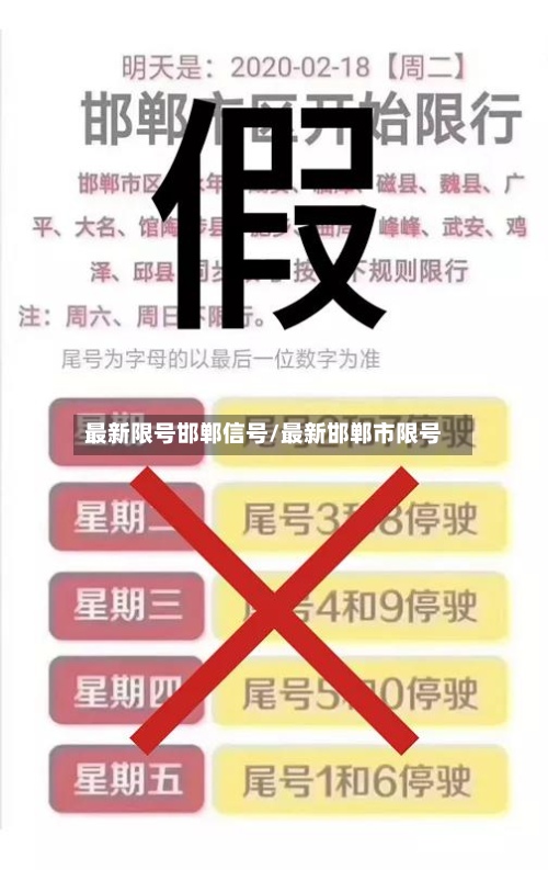 最新限号邯郸信号/最新邯郸市限号
