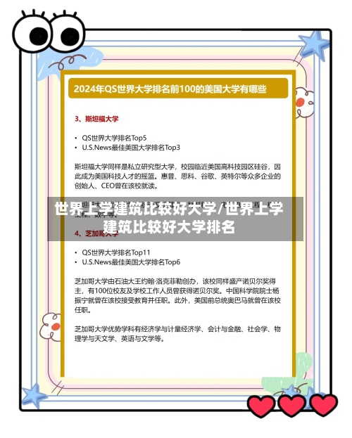 世界上学建筑比较好大学/世界上学建筑比较好大学排名-第2张图片