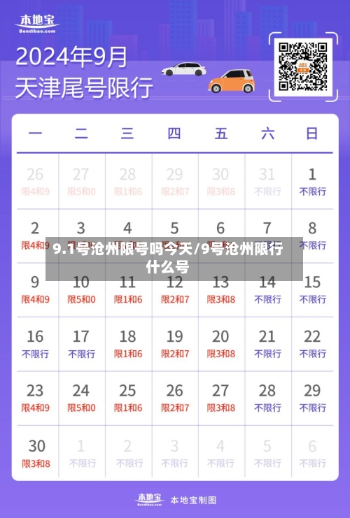 9.1号沧州限号吗今天/9号沧州限行什么号-第2张图片