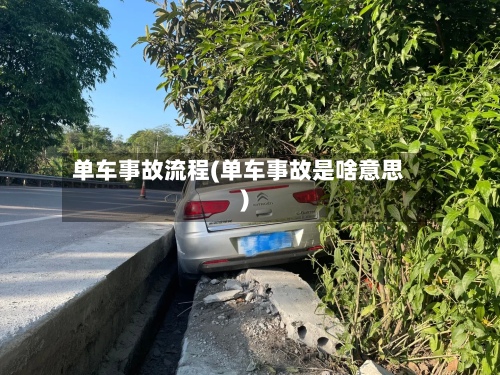 单车事故流程(单车事故是啥意思)-第3张图片