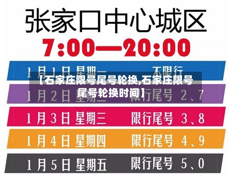 【石家庄限号尾号轮换,石家庄限号尾号轮换时间】-第2张图片
