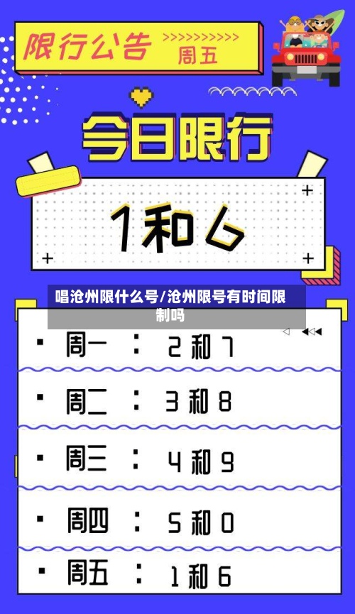 唱沧州限什么号/沧州限号有时间限制吗