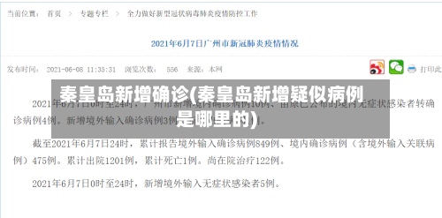 秦皇岛新增确诊(秦皇岛新增疑似病例是哪里的)