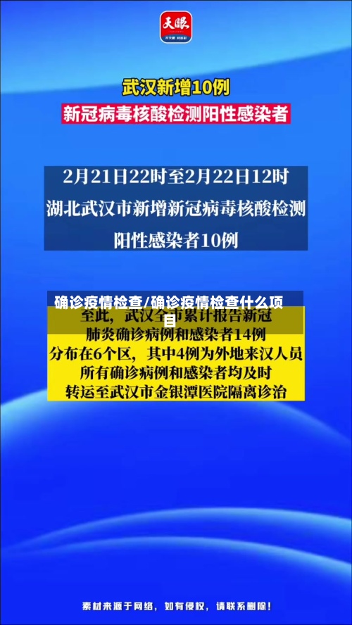 确诊疫情检查/确诊疫情检查什么项目