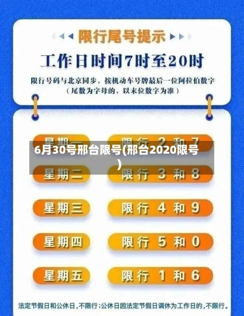 6月30号邢台限号(邢台2020限号)