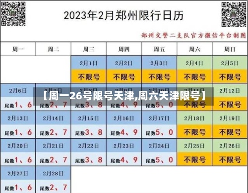 【周一26号限号天津,周六天津限号】-第3张图片