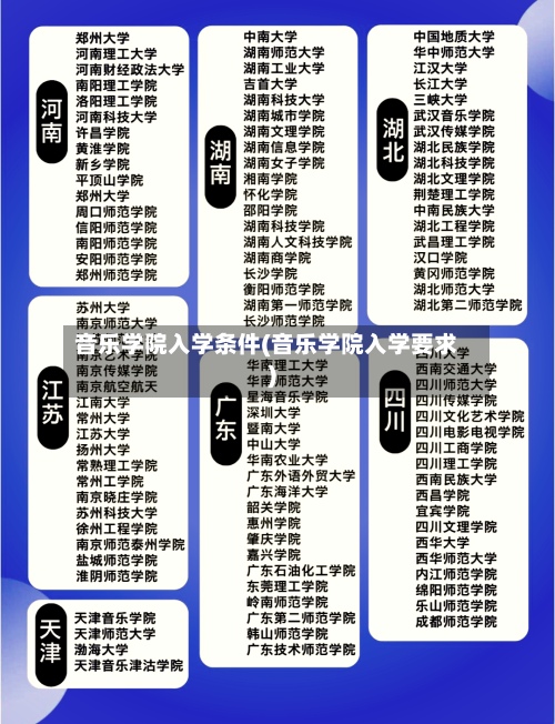音乐学院入学条件(音乐学院入学要求)-第2张图片