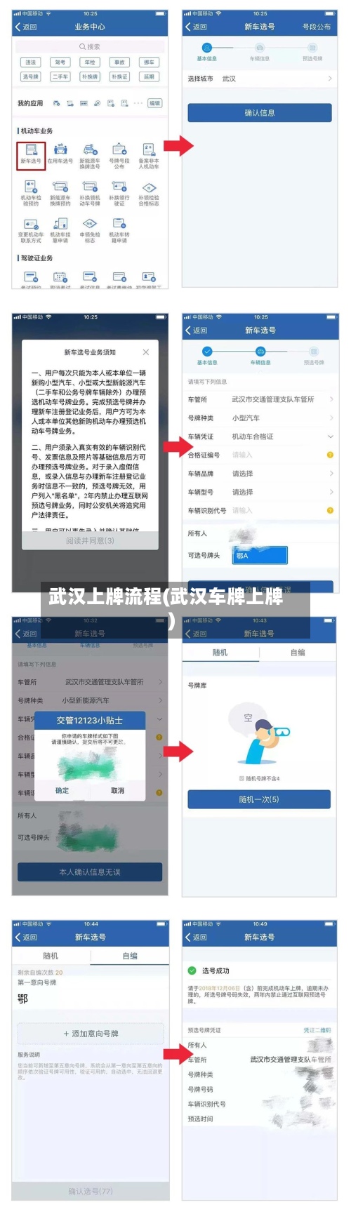 武汉上牌流程(武汉车牌上牌)