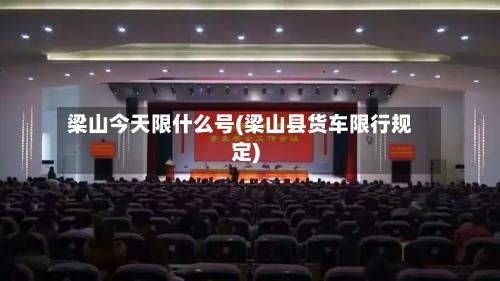 梁山今天限什么号(梁山县货车限行规定)-第3张图片