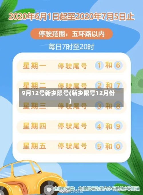 9月12号新乡限号(新乡限号12月份)-第2张图片