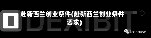 赴新西兰创业条件(赴新西兰创业条件要求)