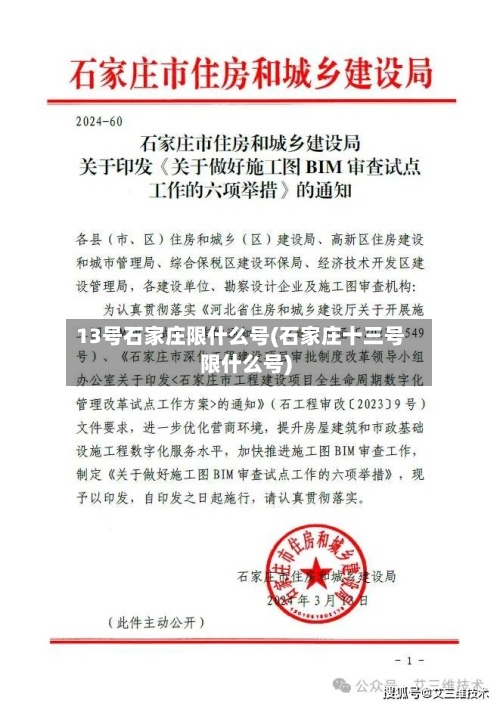 13号石家庄限什么号(石家庄十三号限什么号)